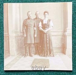 Antique Imperial Russian Photo Tsar Nicholas II Romanov Tsarina Prince of Greece