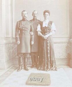 Antique Imperial Russian Photo Tsar Nicholas II Romanov Tsarina Prince of Greece