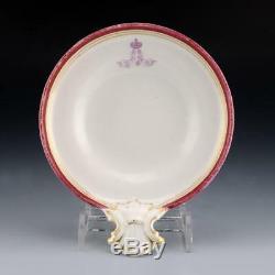 Antique Imperial Russian Porcelain Alexander III Service Oyster Shell Dish