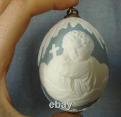 Antique Imperial Russian Porcelain Busquit Easter Egg