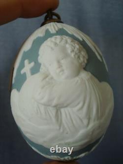 Antique Imperial Russian Porcelain Busquit Easter Egg
