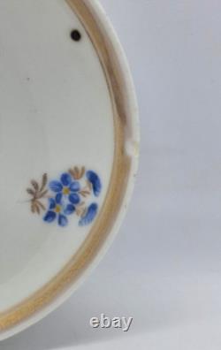 Antique Imperial Russian Porcelain Cup and Saucer Goulin Brothers Factory