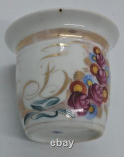 Antique Imperial Russian Porcelain Cup and Saucer Goulin Brothers Factory