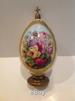 Antique-Imperial-Russian-Porcelain-Easter-Egg-St-Petersburg-19th-Century