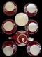 Antique Imperial Russian Porcelain Floral Cup & Saucer Tea Set Marked Gardner