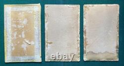 Antique Imperial Russian Presentation Leather Frame Photos Tsar Nicholas Romanov