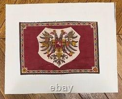 Antique Imperial Russian Romanov Double Headed Eagle Flag Tsar Alexander III