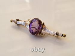 Antique Imperial Russian Rose Gold 56 14K Pin Brooch ORIGINAL Perfect RARE