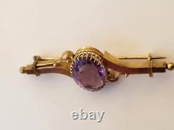 Antique Imperial Russian Rose Gold 56 14K Pin Brooch ORIGINAL Perfect RARE