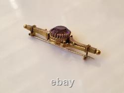 Antique Imperial Russian Rose Gold 56 14K Pin Brooch ORIGINAL Perfect RARE