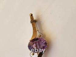 Antique Imperial Russian Rose Gold 56 14K Pin Brooch ORIGINAL Perfect RARE