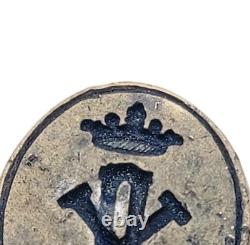 Antique Imperial Russian Royalty Nobility Armorial Wax Seal Stamp Royal Matrix
