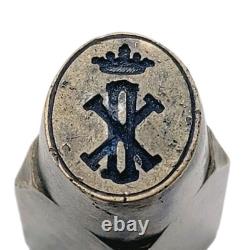 Antique Imperial Russian Royalty Nobility Armorial Wax Seal Stamp Royal Matrix
