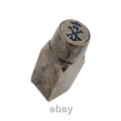 Antique Imperial Russian Royalty Nobility Armorial Wax Seal Stamp Royal Matrix