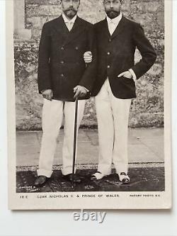 Antique Imperial Russian Royalty Postcard Czar Nicholas Il And Prince Of Wales