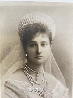 Antique Imperial Russian Royalty Postcard Czarina Alexandra Feodorovna Romanov