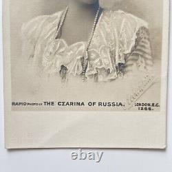 Antique Imperial Russian Royalty Postcard Czarina Alexandra Feodorovna Romanov