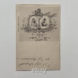 Antique Imperial Russian Royalty Postcard Tsar Of Russia And Tsarina Of Russia