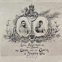 Antique Imperial Russian Royalty Postcard Tsar Of Russia And Tsarina Of Russia