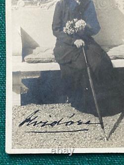 Antique Imperial Russian Signed Card Dowager Empress Marie Dagmar Romanov 1926