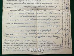 Antique Imperial Russian Signed Letter Baroness Zeddeler Kschessinska Heirlooms