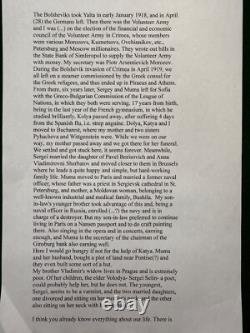 Antique Imperial Russian Signed Letter Dmitri & Daria Nabokov to Count Ignatieff
