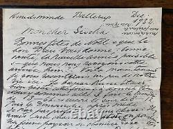 Antique Imperial Russian Signed Letter Grand Duchess Olga Romanov Ballerup Xmas
