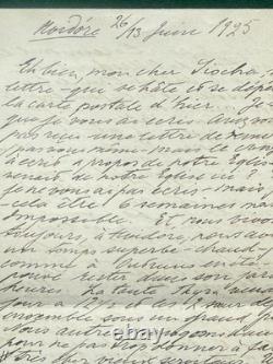 Antique Imperial Russian Signed Letter Grand Duchess Olga Romanov Hvidore 1925