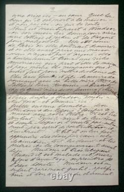 Antique Imperial Russian Signed Letter Grand Duchess Olga Romanov Hvidore 1925