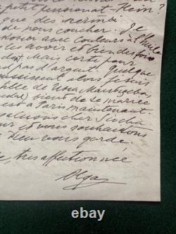 Antique Imperial Russian Signed Letter Grand Duchess Olga Romanov Hvidore 1925