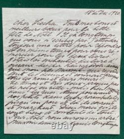 Antique Imperial Russian Signed Letter Grand Duke Alexander Romanov Bolshevism