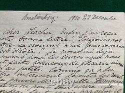 Antique Imperial Russian Signed Letter Grand Duke Alexander Romanov Bolshevism