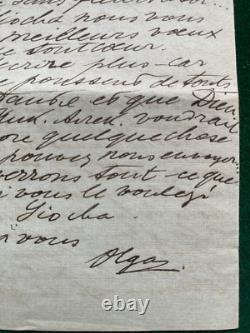 Antique Imperial Russian Signed Letter Grand Duke Alexander Romanov Bolshevism
