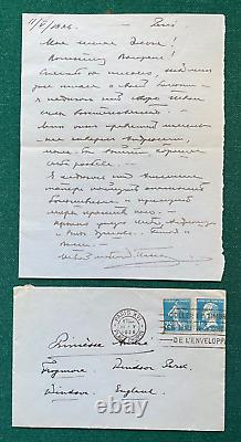 Antique Imperial Russian Signed Letter Prince Romanov Danger of Bolshevism 1926