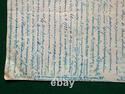 Antique Imperial Russian Signed Letter Princess Maria Raevskaya Count Ignatieff