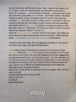 Antique Imperial Russian Signed Letter Princess Maria Raevskaya Count Ignatieff