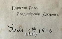 Antique Imperial Russian Signed Letter Princess Marie Romanov Tsarskoe Selo 1916