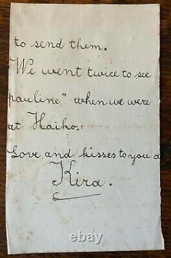 Antique Imperial Russian Signed Letter Princess Marie Romanov Tsarskoe Selo 1916