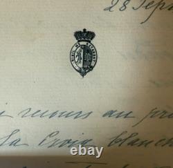 Antique Imperial Russian Signed Letter Princess Shakhovskoy Count Ignatieff