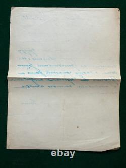 Antique Imperial Russian Signed Letter Senator G Witte to Count Ignatieff