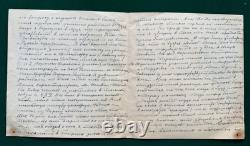 Antique Imperial Russian Signed Letter von Enevaldsen Countess Ignatieff Cheka