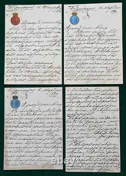 Antique Imperial Russian Signed Letters Grand Duchess Paul Princess Alex Greece