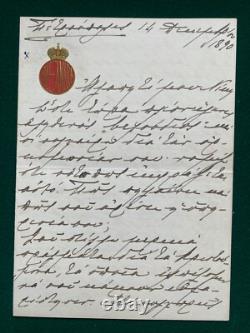 Antique Imperial Russian Signed Letters Grand Duchess Paul Princess Alex Greece