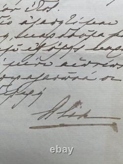 Antique Imperial Russian Signed Letters Grand Duchess Paul Princess Alex Greece