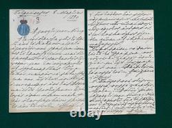 Antique Imperial Russian Signed Letters Grand Duchess Paul Princess Alex Greece