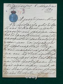 Antique Imperial Russian Signed Letters Grand Duchess Paul Princess Alex Greece