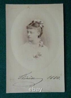 Antique Imperial Russian Signed Photo Duchess Therese Oldenburg Leuchtenberg