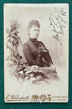 Antique Imperial Russian Signed Photo Grand Duchess Maria Romanov Coburg 1892