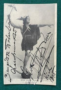 Antique Imperial Russian Signed Postcard Ballet Russes Ivan Mordkin 1915 Kiev