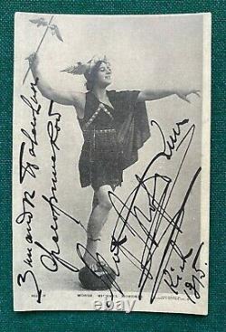 Antique Imperial Russian Signed Postcard Ballet Russes Ivan Mordkin 1915 Kiev